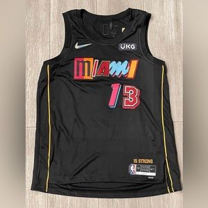 Bam Adebayo Nike Miami Heat Mashup Black Swingman Jersey Vice Classic Size XL